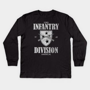 23rd Infantry Division (distressed) Kids Long Sleeve T-Shirt